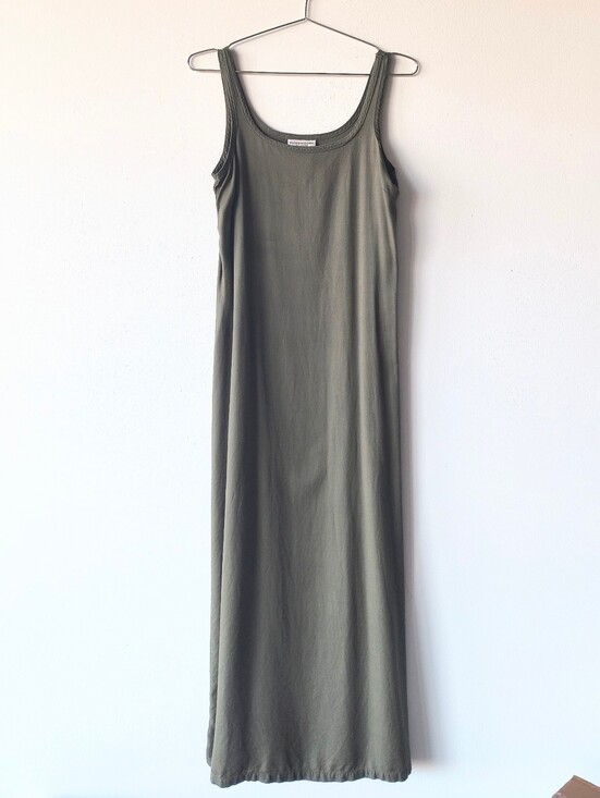 Faded Glory Dresses & Skirts - Vintage Sleeveless Olive Green Maxi Dress